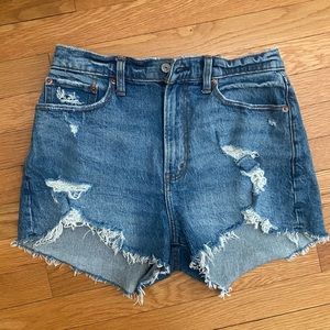 Abercrombie and Fitch curve love high rise mom shorts